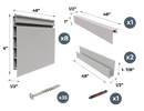 6" CrownWall HOME-Series PVC Panel Kit (4ft x 4ft)