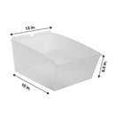 CrownWall Universal Slatwall Clear Storage Bins (Large - 3 Pack)