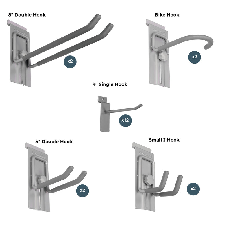 CrownWall 20-Piece Locking Hook Kit