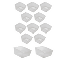 CrownWall 12 Piece Plastic Bin Kit