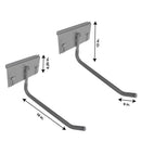 CrownWall Locking Big J Kayak Hooks (1-Pair)