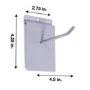 CrownWall 4-In Single Hook (V2)