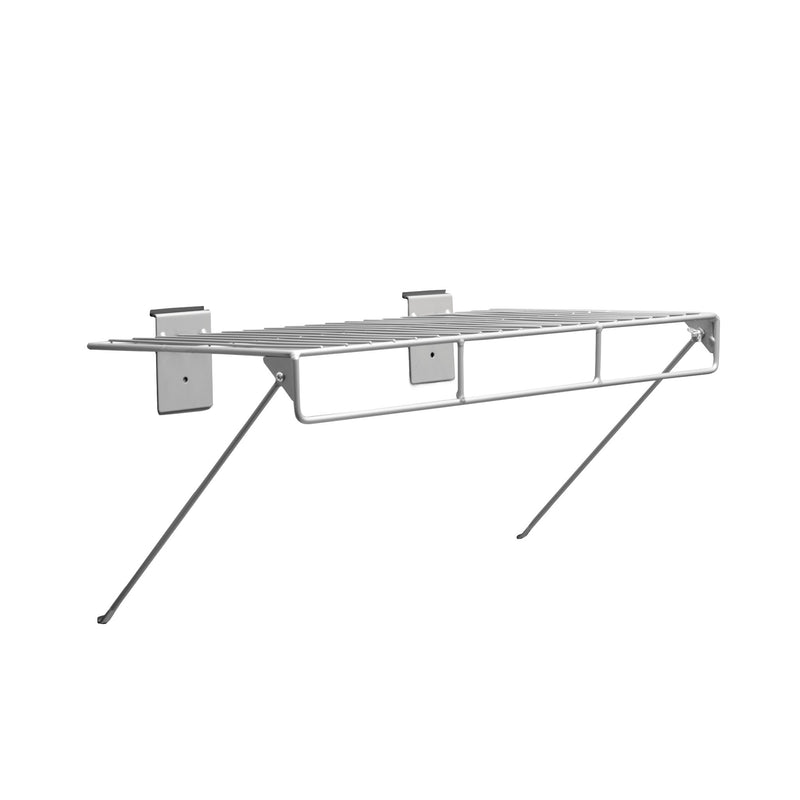 CrownWall 12" x 24" Wire Shelf with Rail - FOR USE WITH 6" PANELS